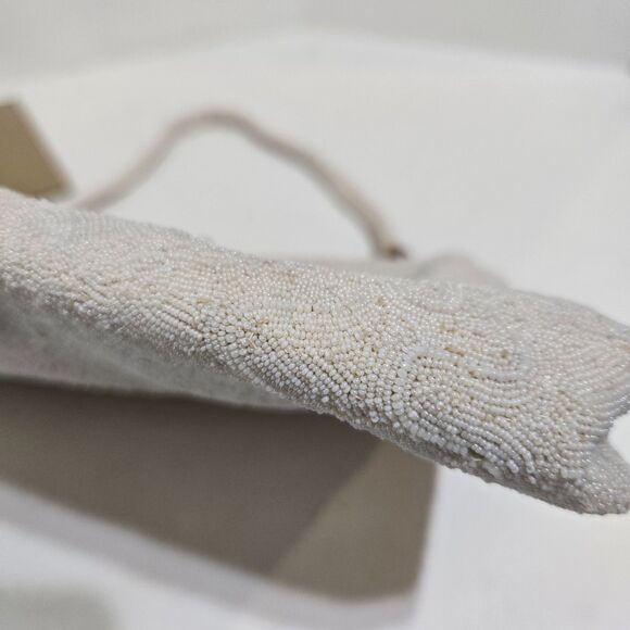 Vintage Art Deco Beaded Purse Bag Kisslock Top Handle 6"x8" READ description - Picture 10 of 12